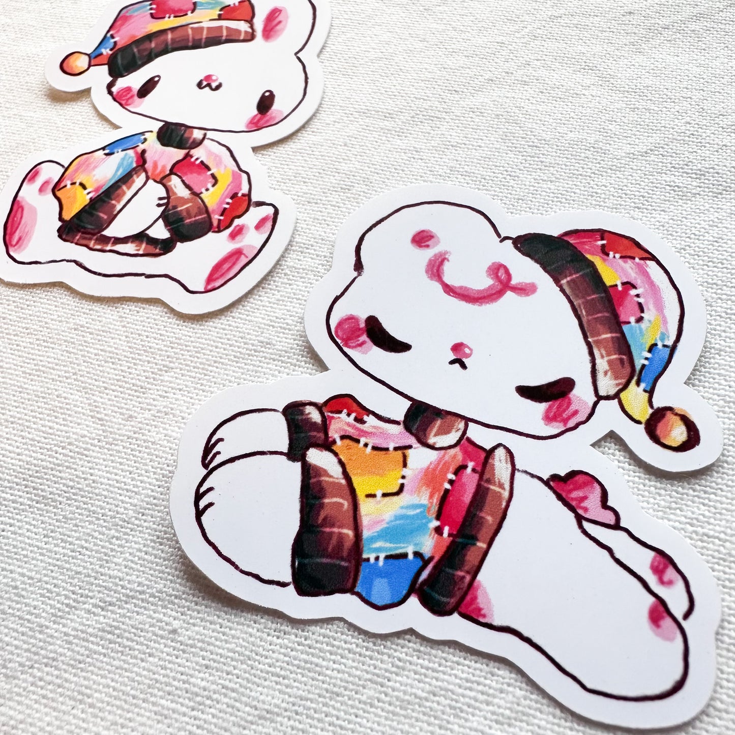 Cozy Patchwork Babies Stickers