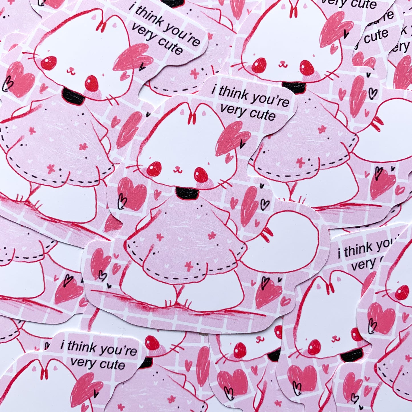 Shy Kitty Sticker