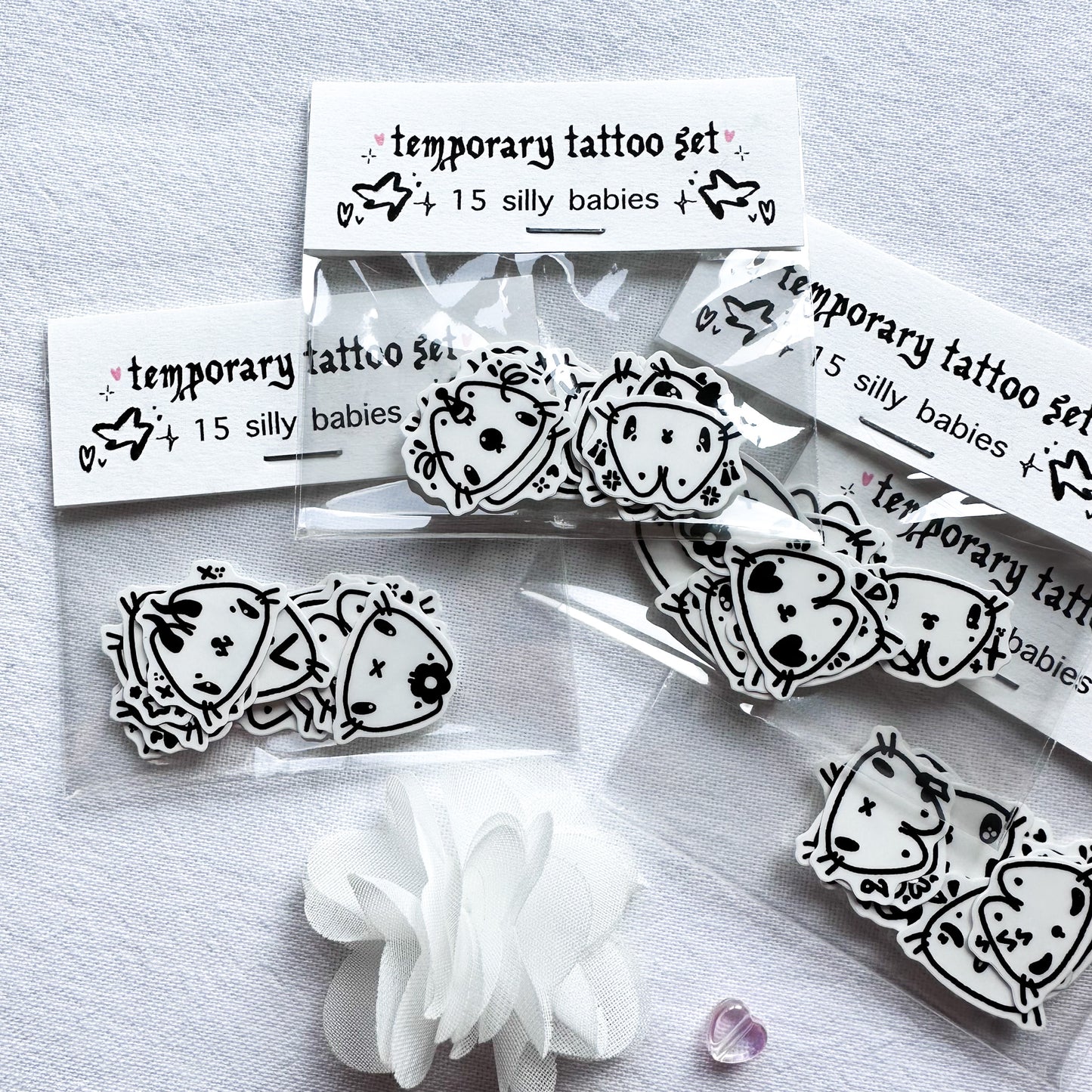 Silly Babies Temporary Tattoo Set of 15