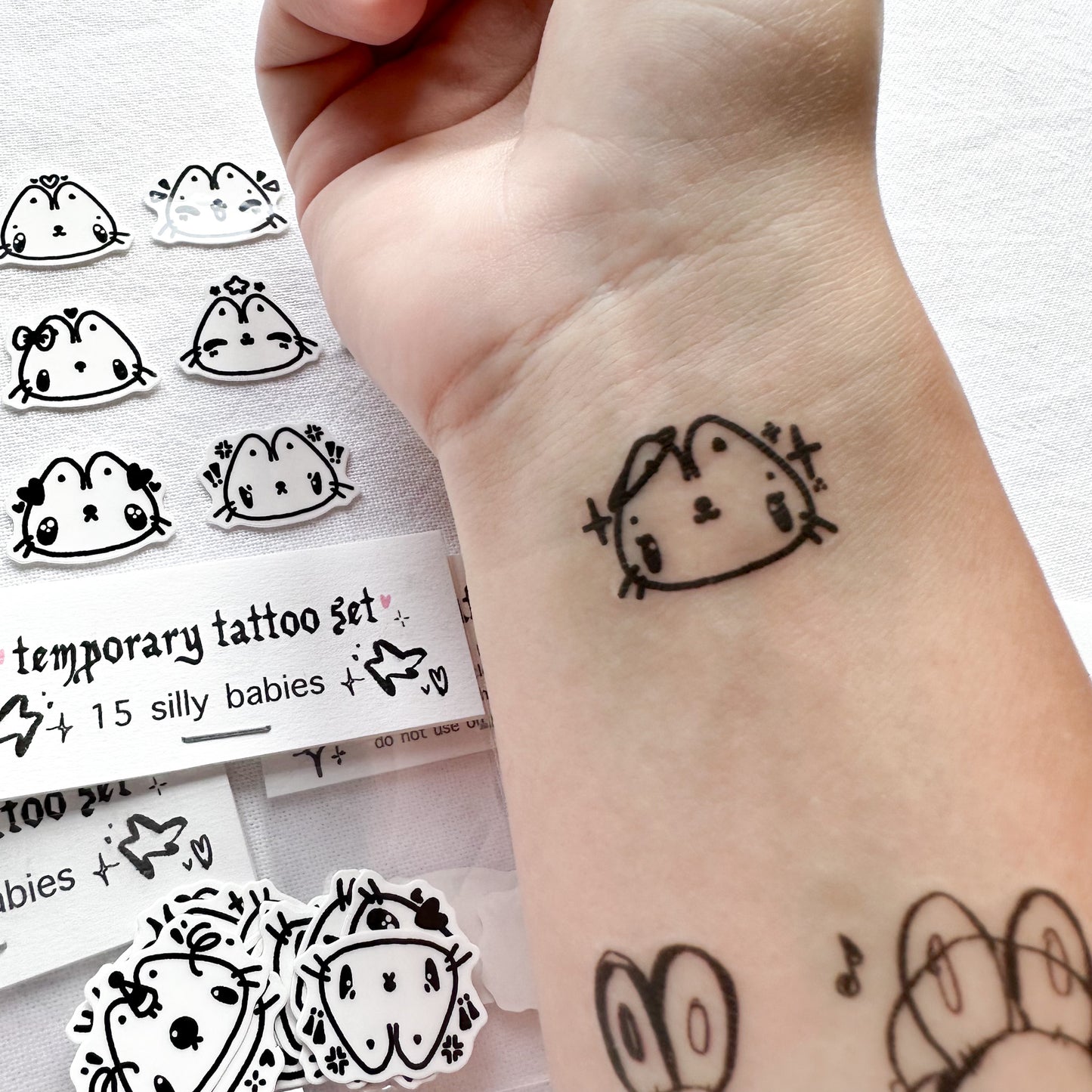 Silly Babies Temporary Tattoo Set of 15