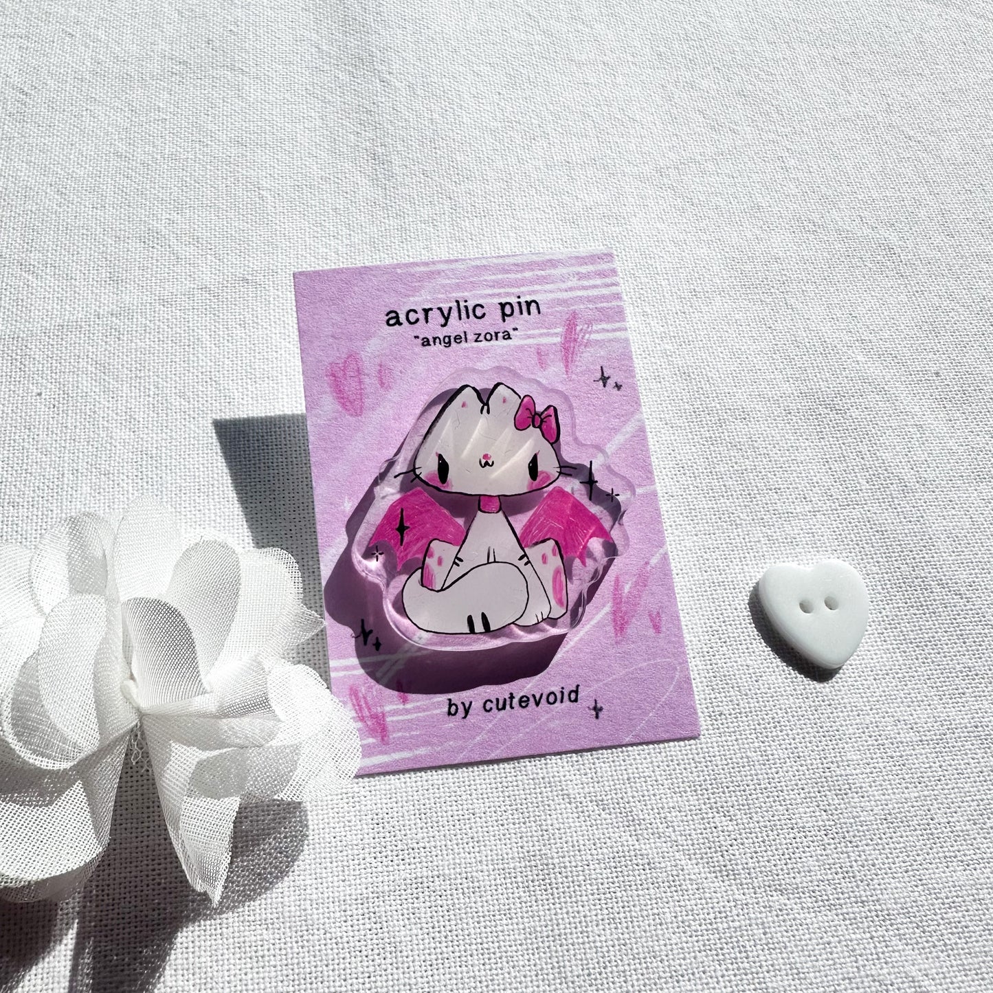 Angel Zora 2.0 Acrylic Pin