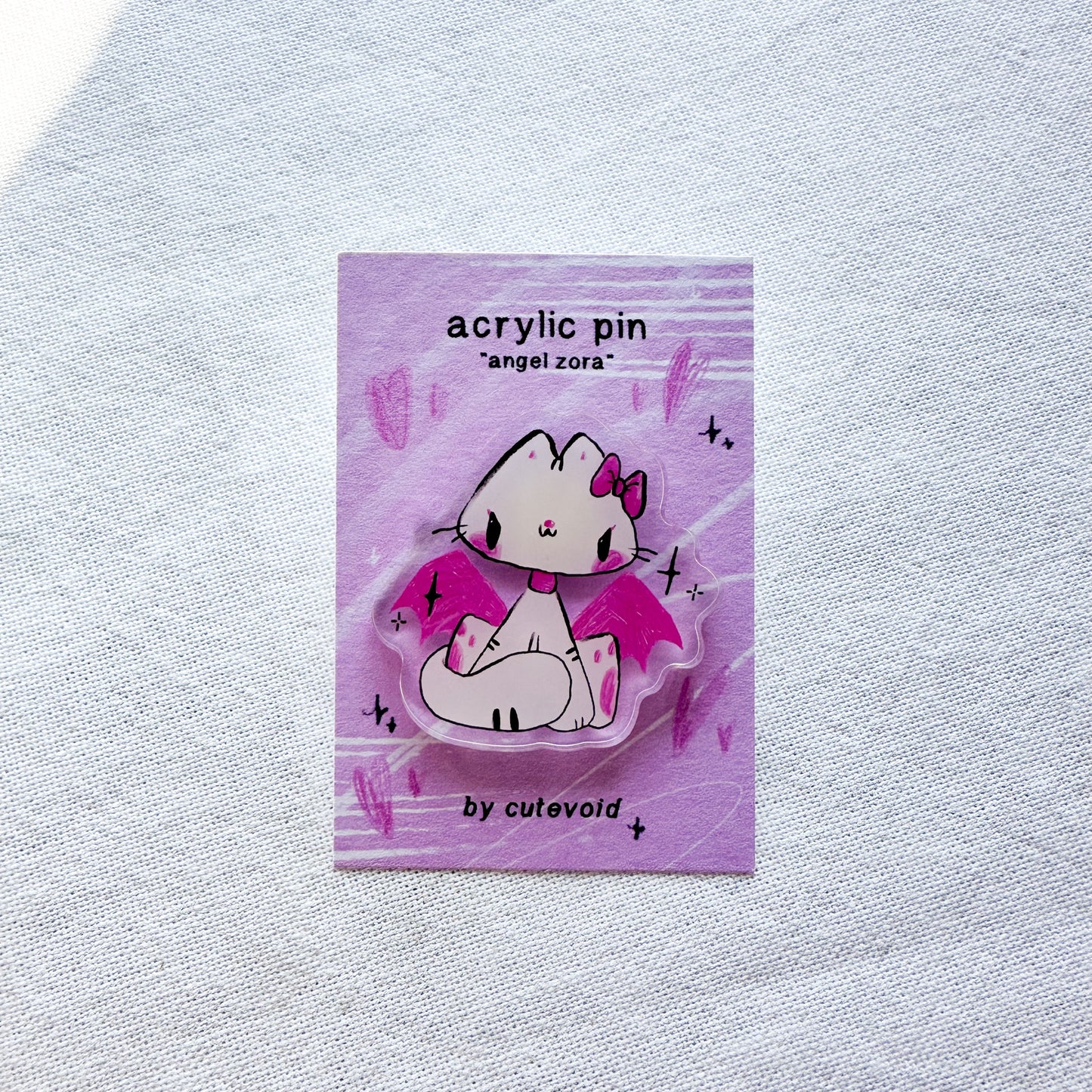 Angel Zora 2.0 Acrylic Pin