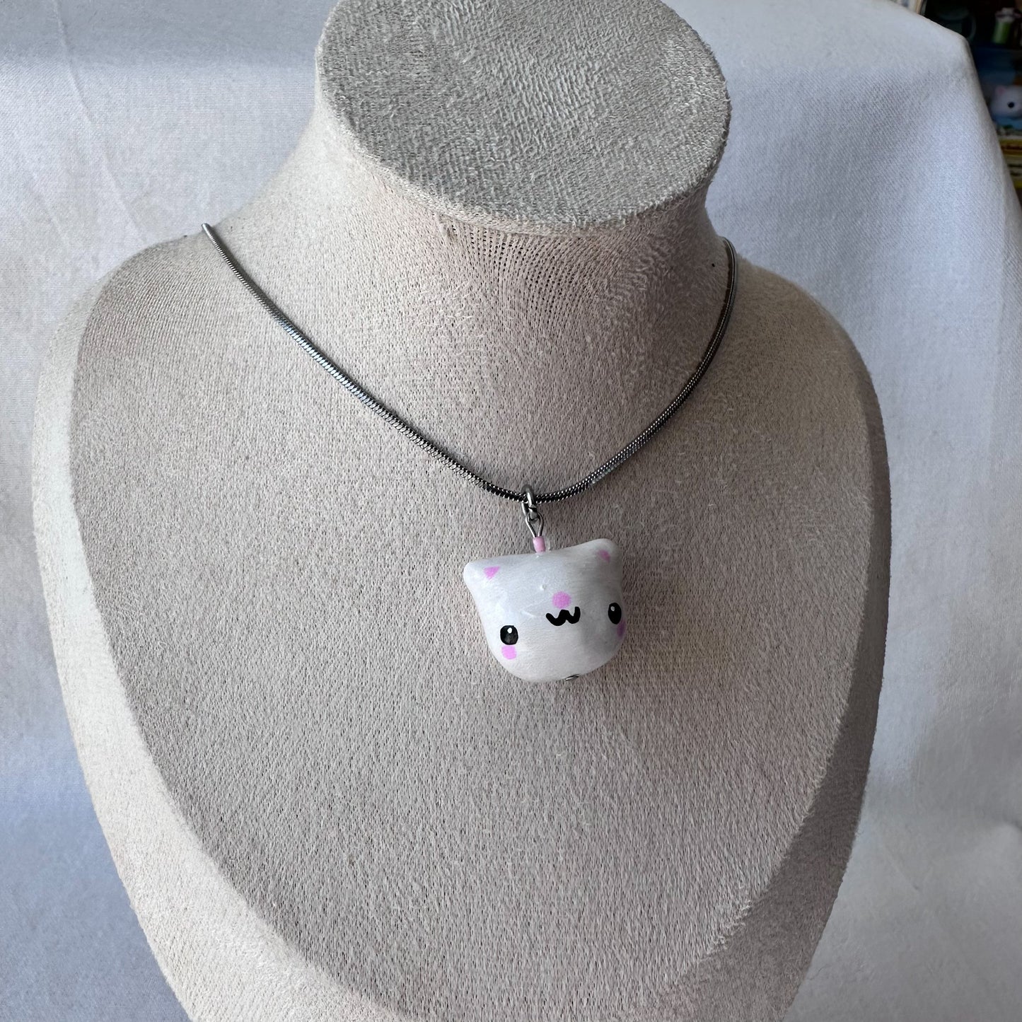 Chonky Cat Clay Necklaces