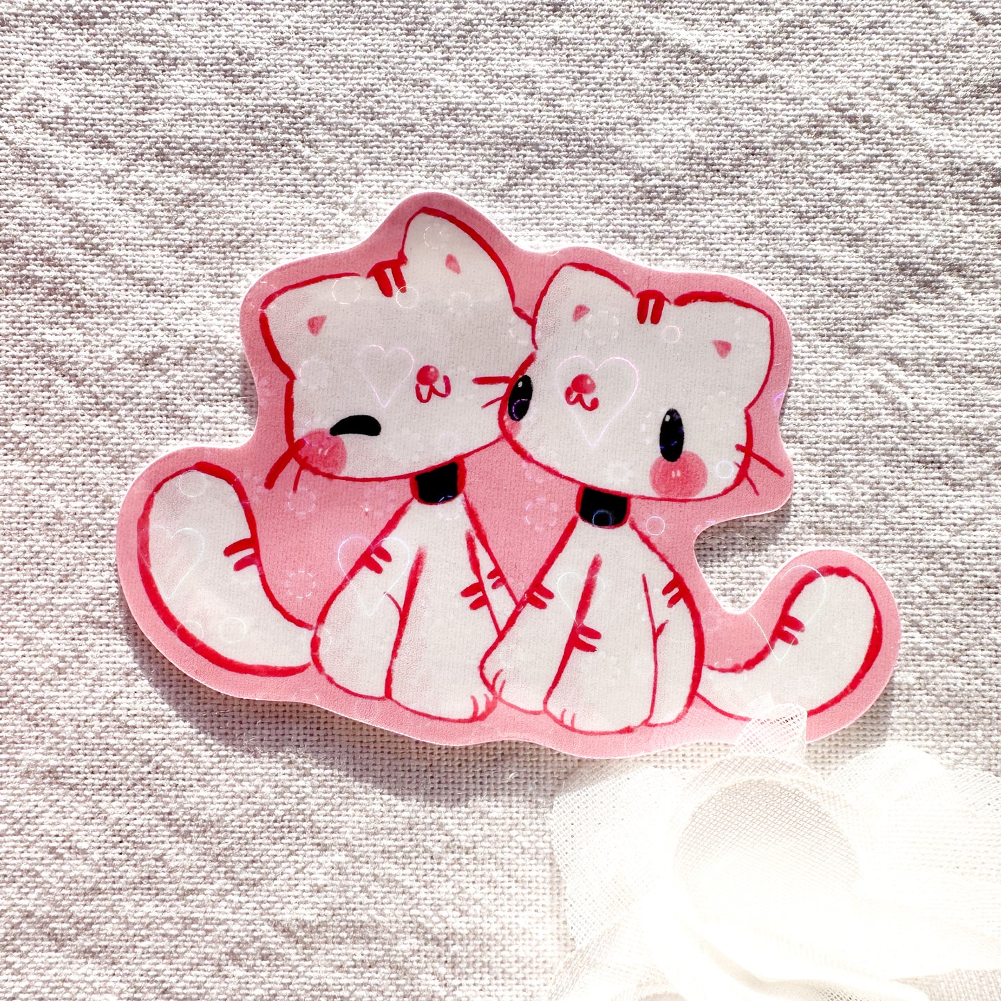 Love Kitties Holo Sticker