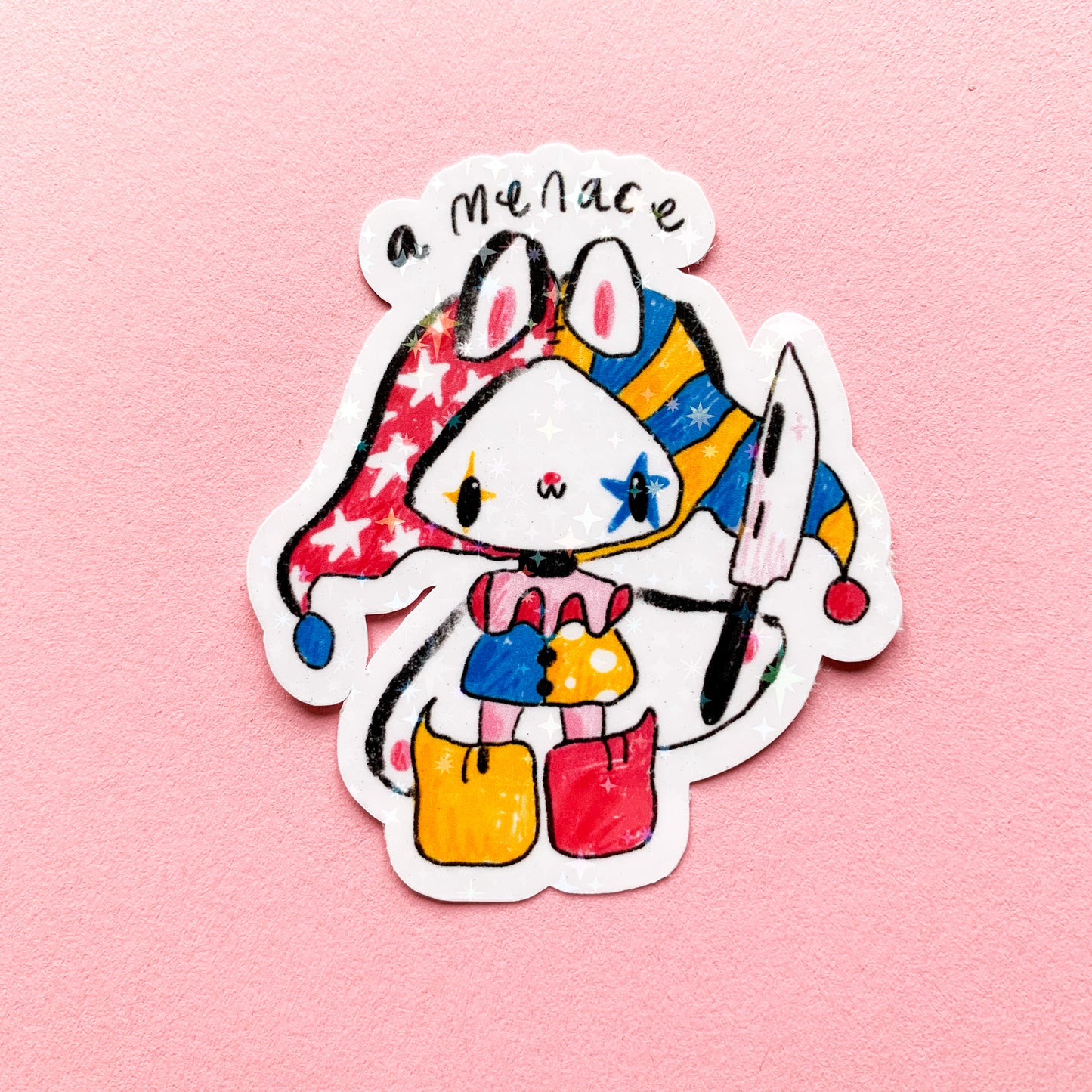 Silly Clowns Holo Stickers