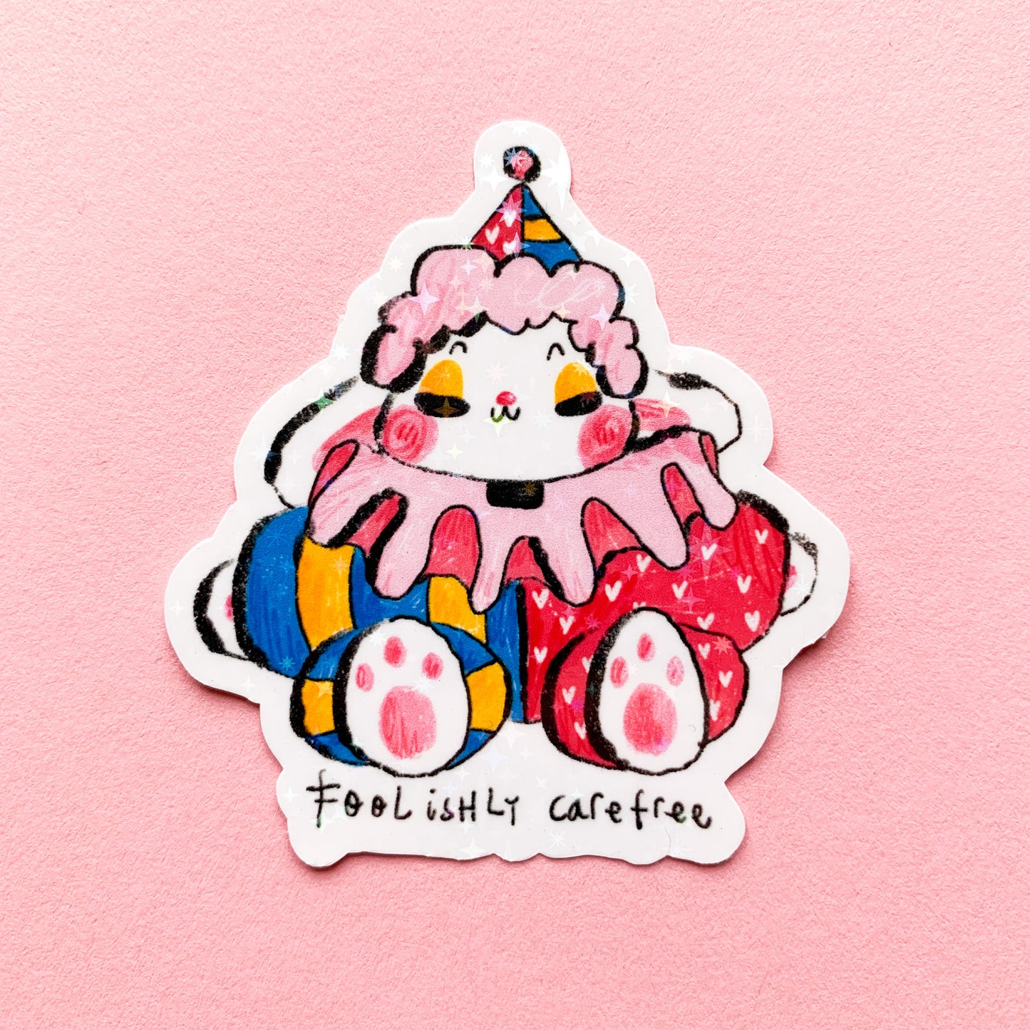 Silly Clowns Holo Stickers