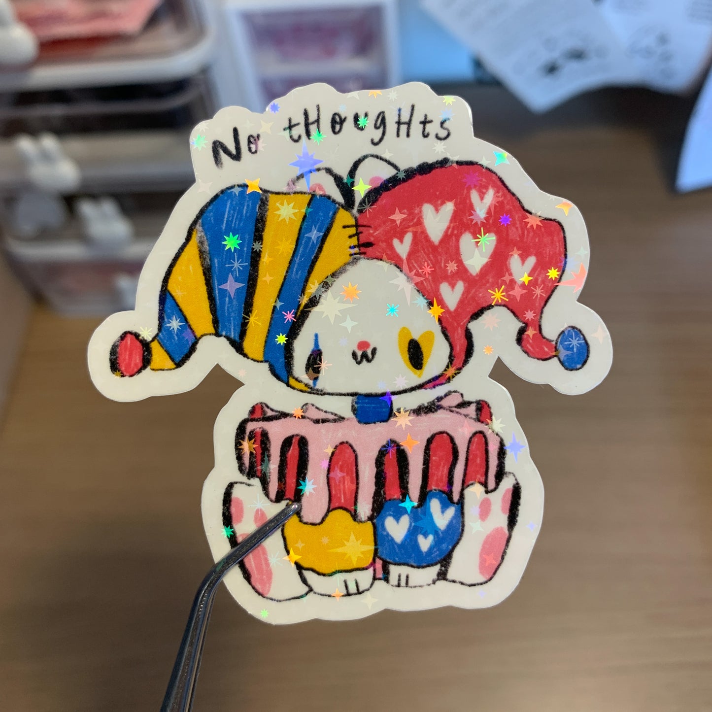 Silly Clowns Holo Stickers