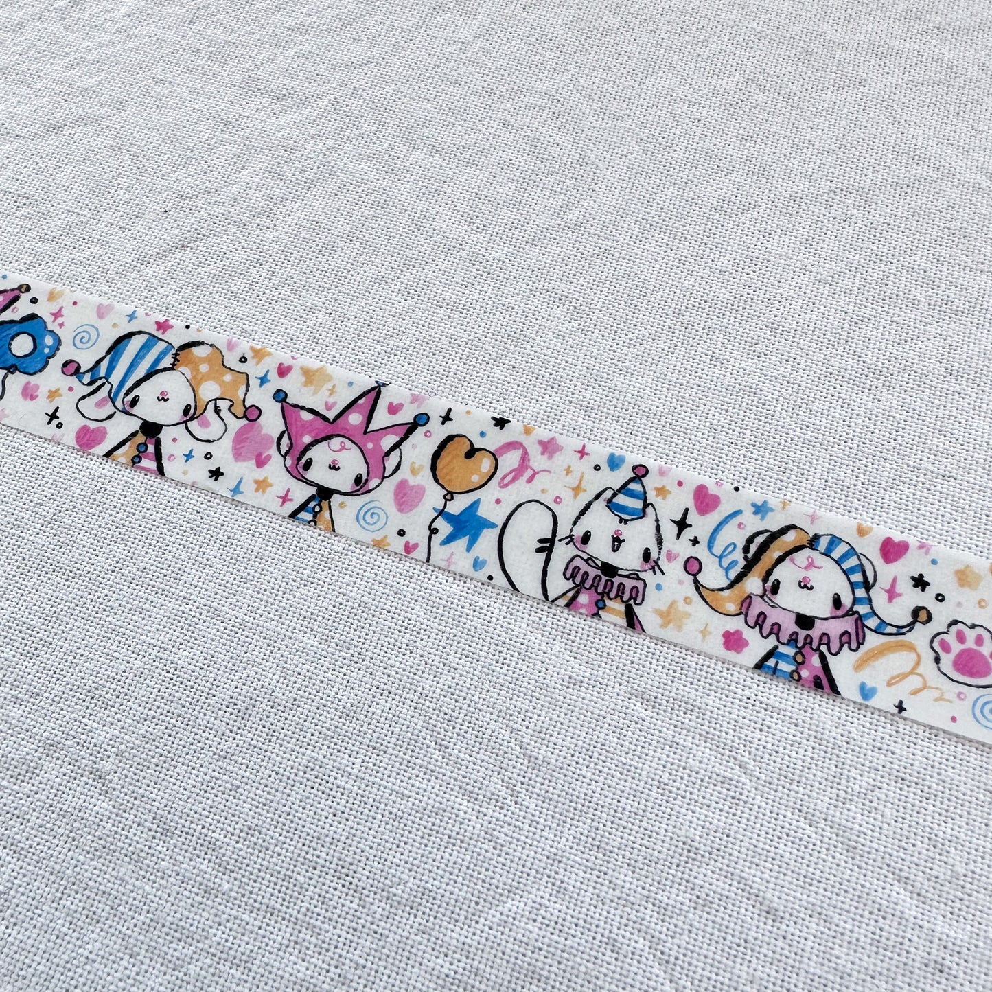 Silly Clowns 2cm Washi Tape