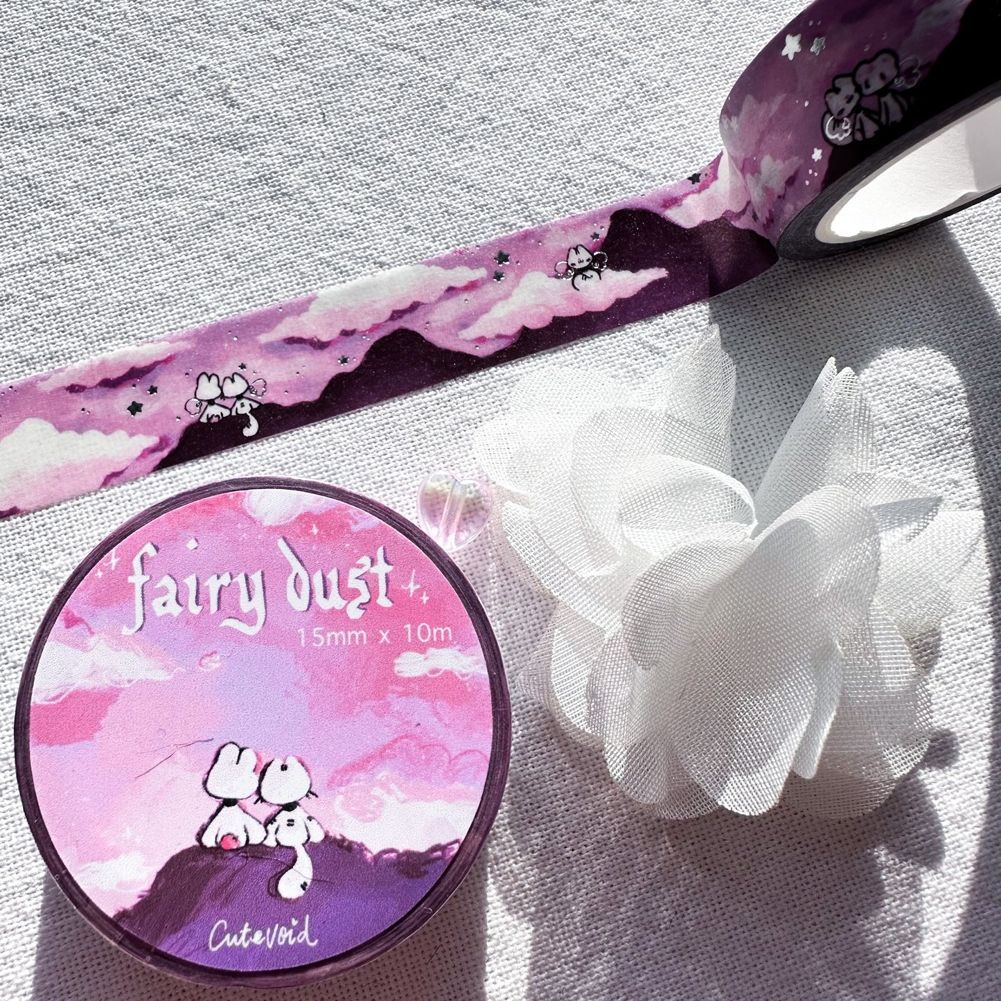 Fairy Dust Silver Foil Washi Tape