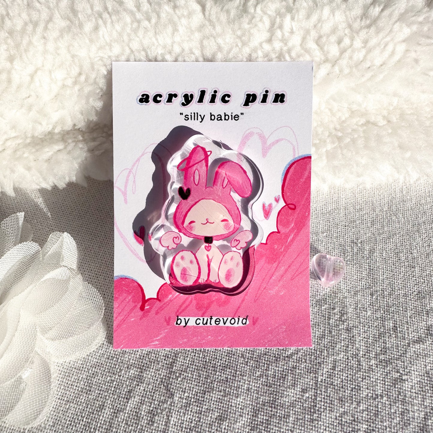 Silly Baby Acrylic Pin