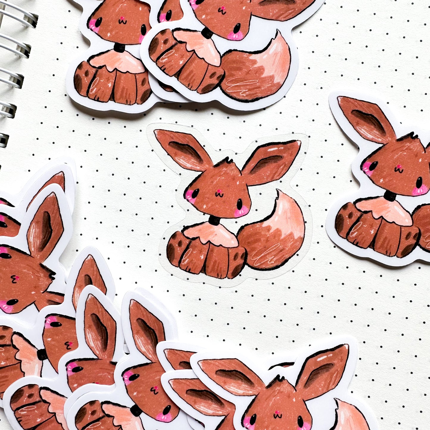 Brown Babie Clear Stickers