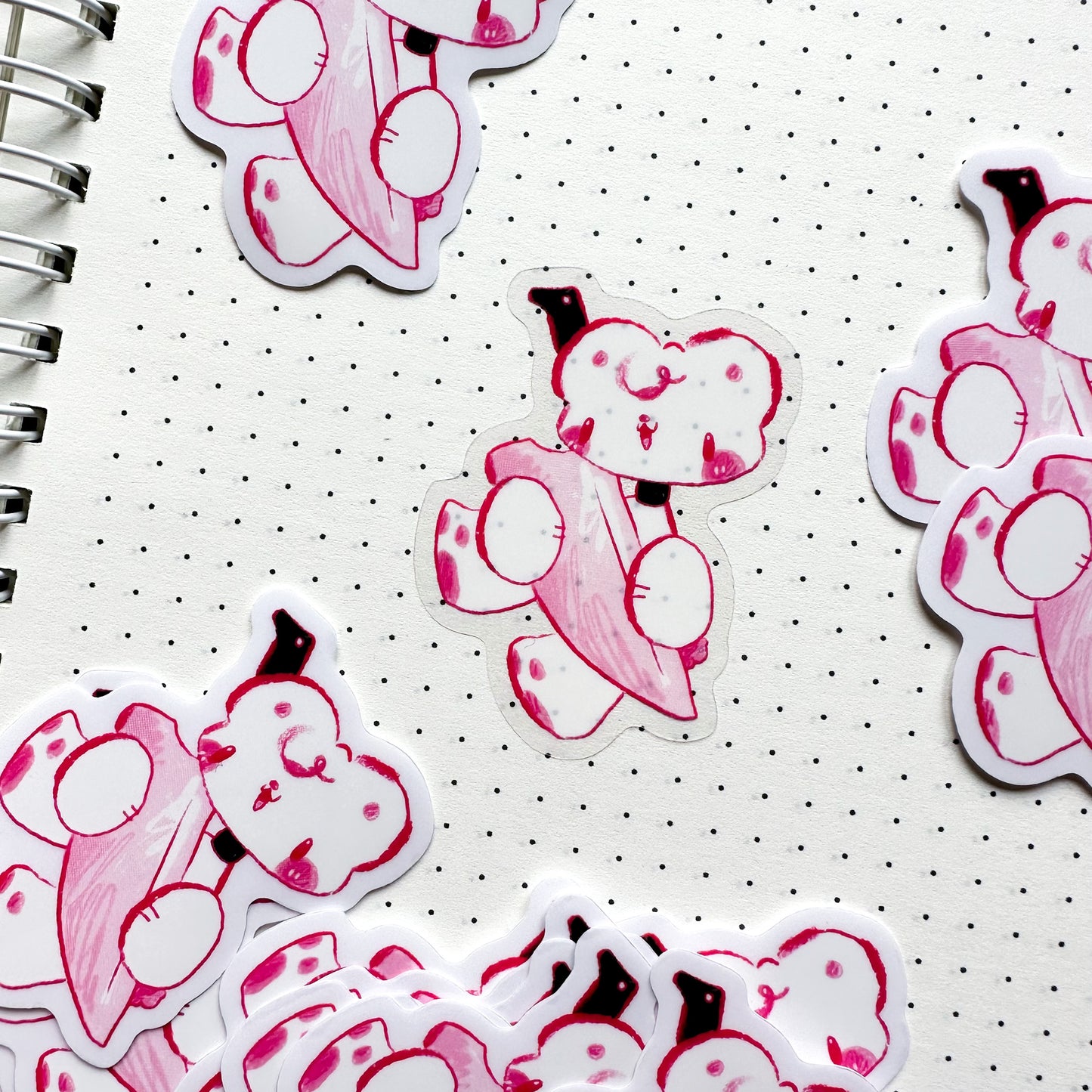 Mischievous Milo Clear Stickers