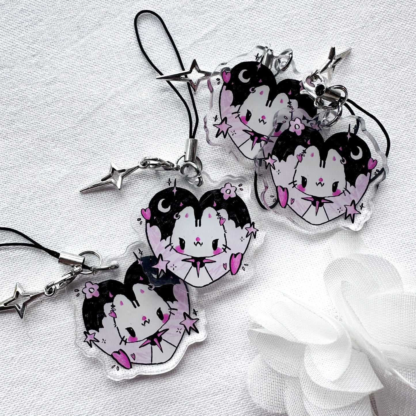 Zora Heart Acrylic Charm