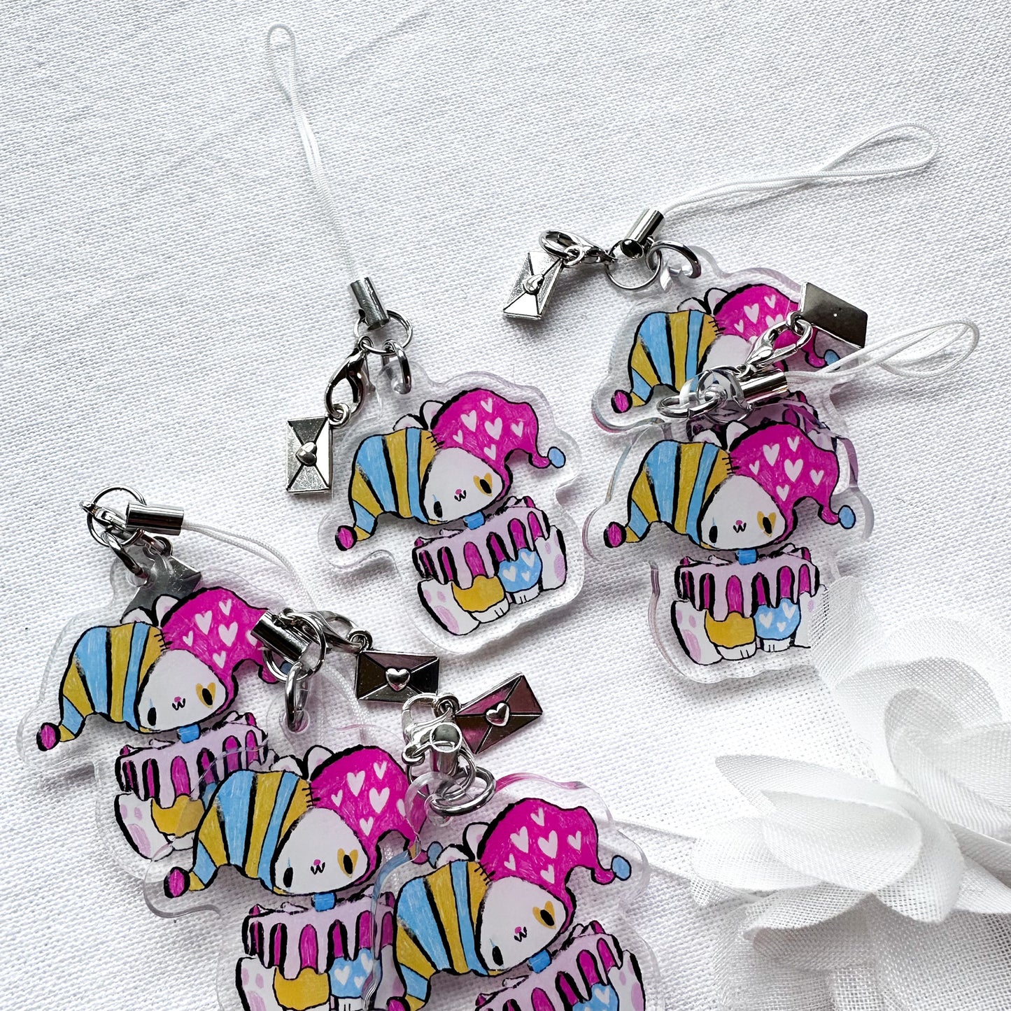 Silly Clown Acrylic Charm