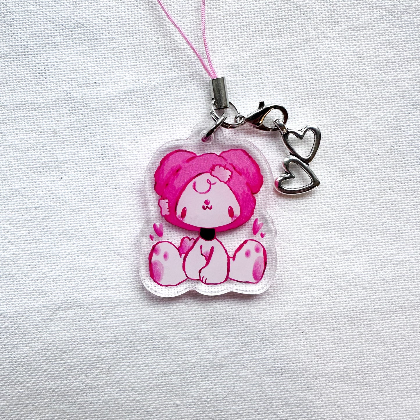 Cozy Milo Acrylic Charm