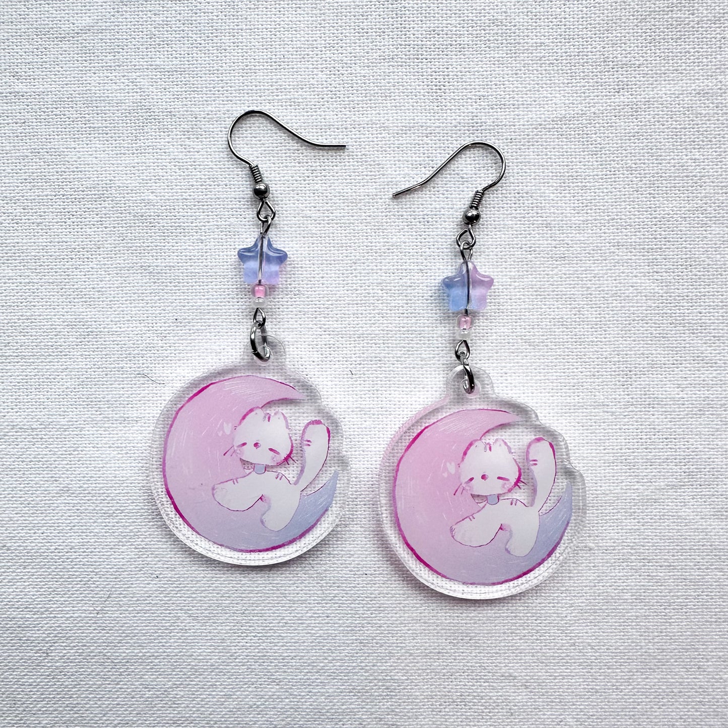 Moon Zora Acrylic Earrings