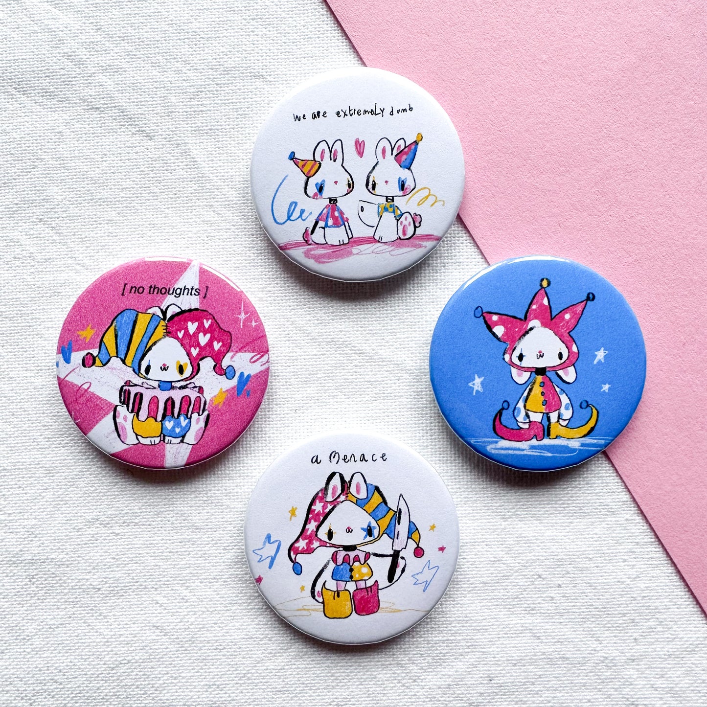 Silly Clown Buttons