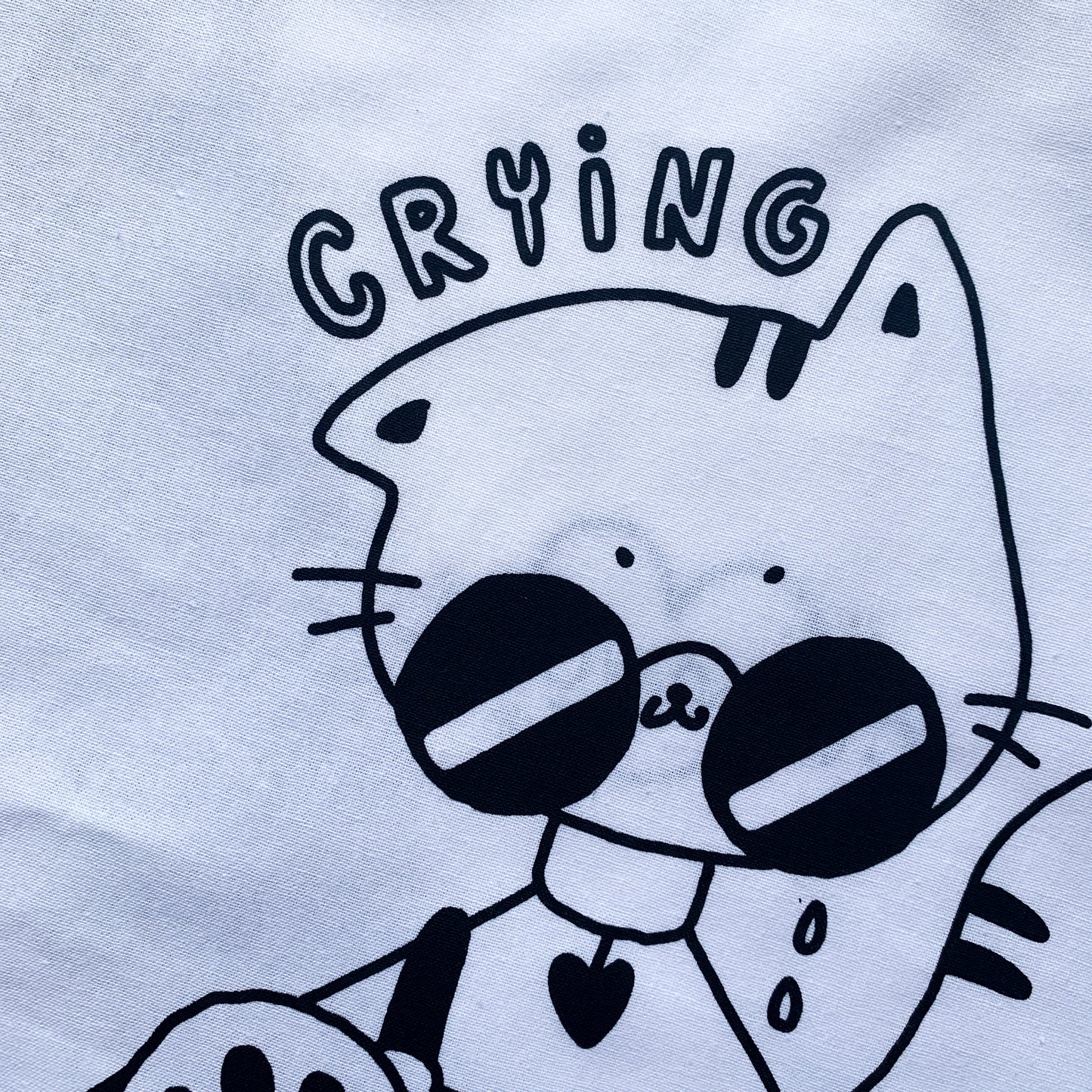 Crying Tote Bags
