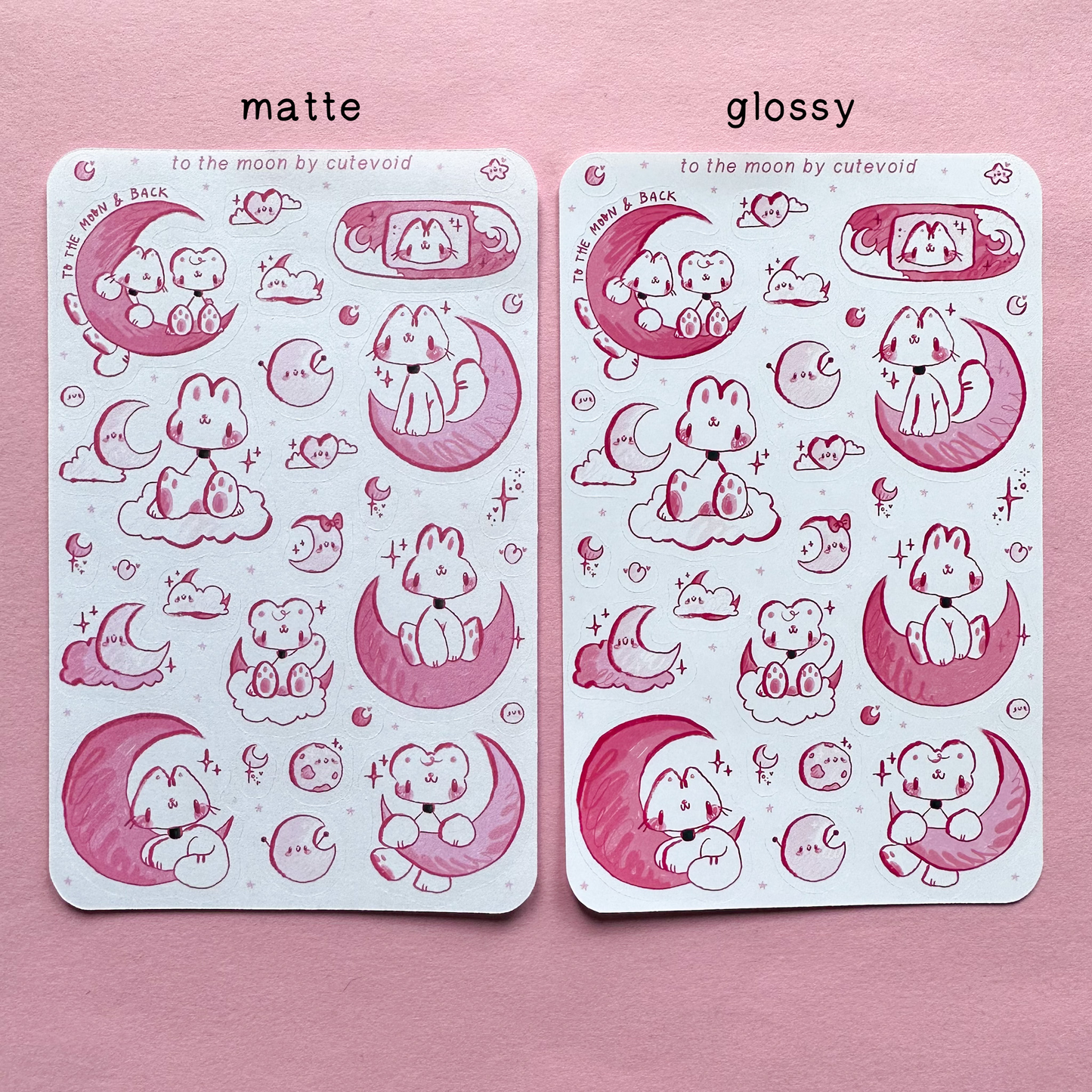 Moon & Star Stickersheets