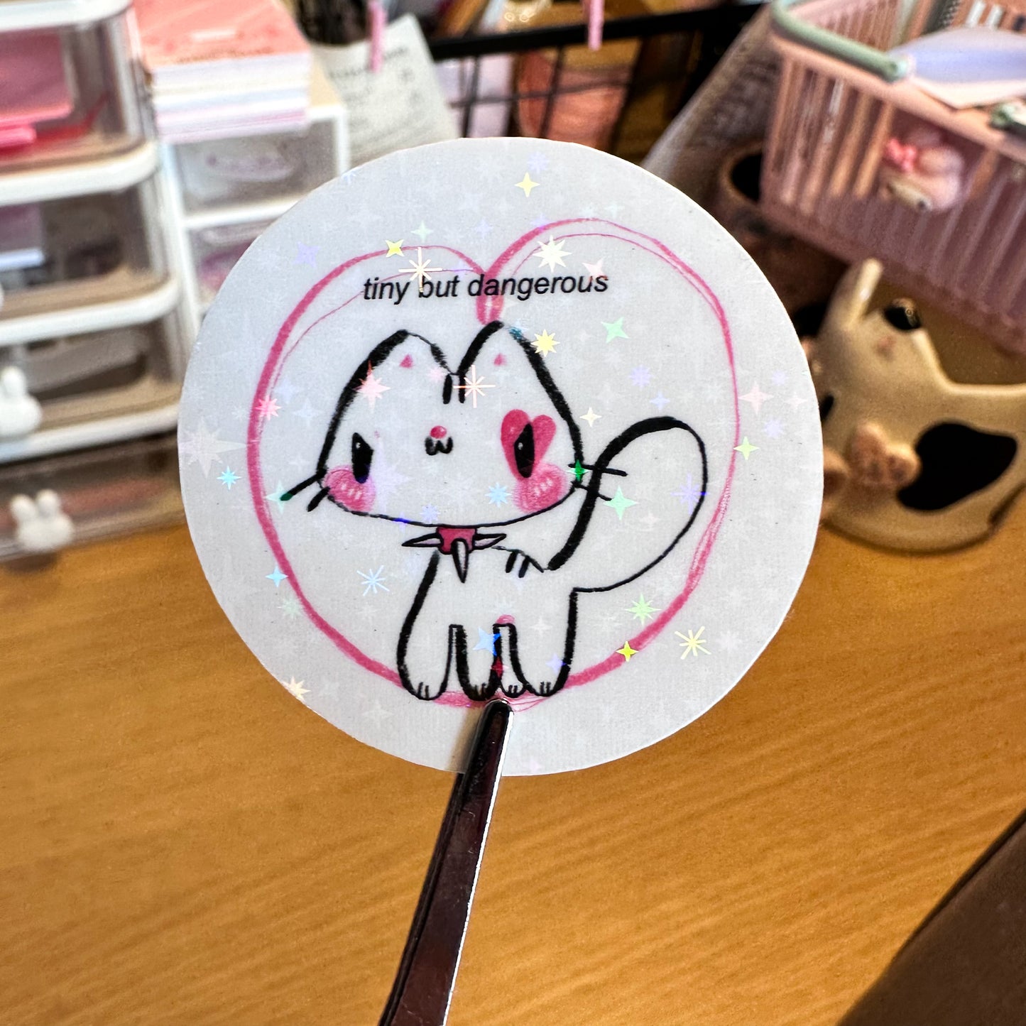 TINY Circle Holo Stickies Set