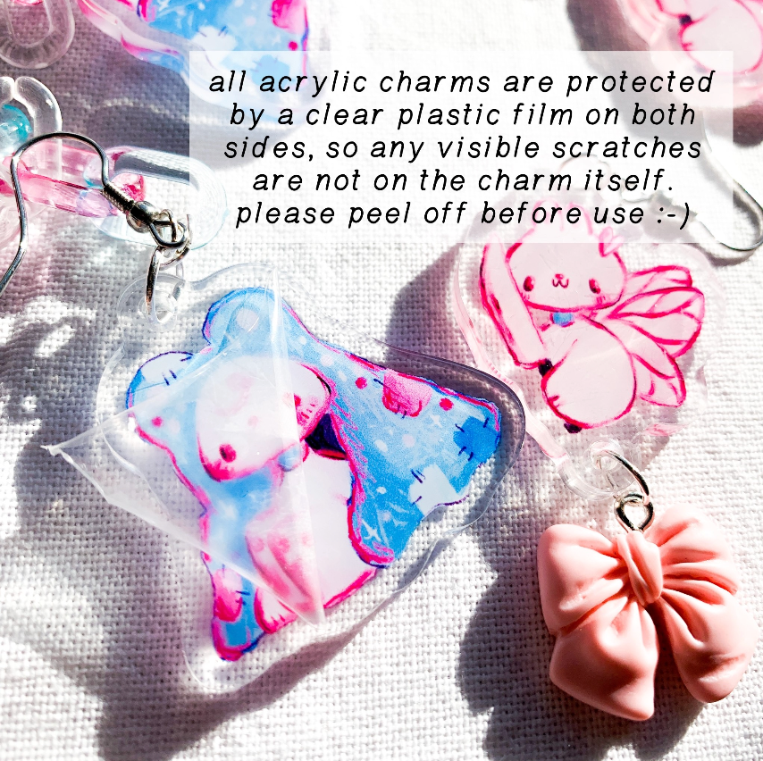 Pink Chonk Big Acrylic Charms
