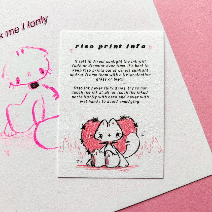 Life is Hard Cat Riso Print