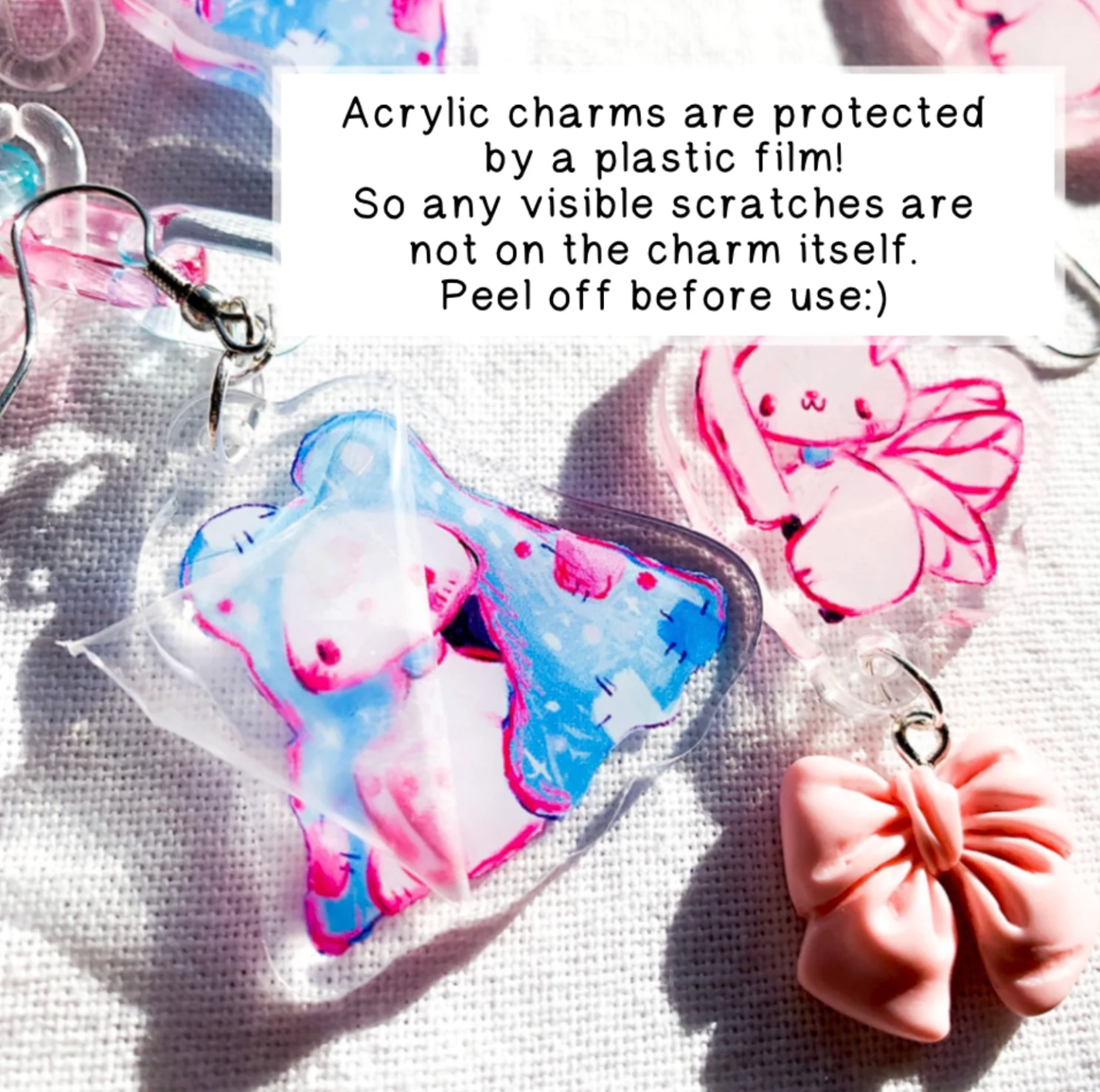 Bunnies Acrylic Charm