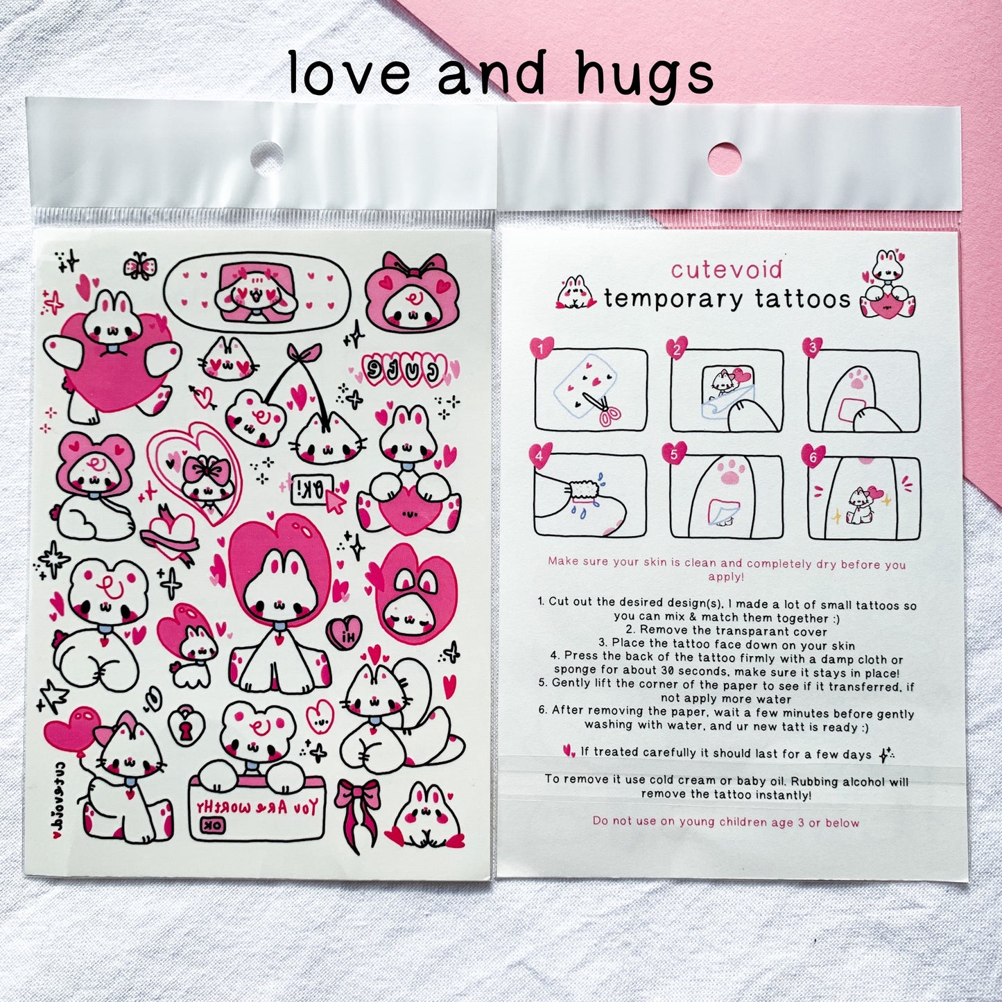 Temporary Tattoo Sheets