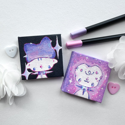 Night Sky Mini Paintings :3