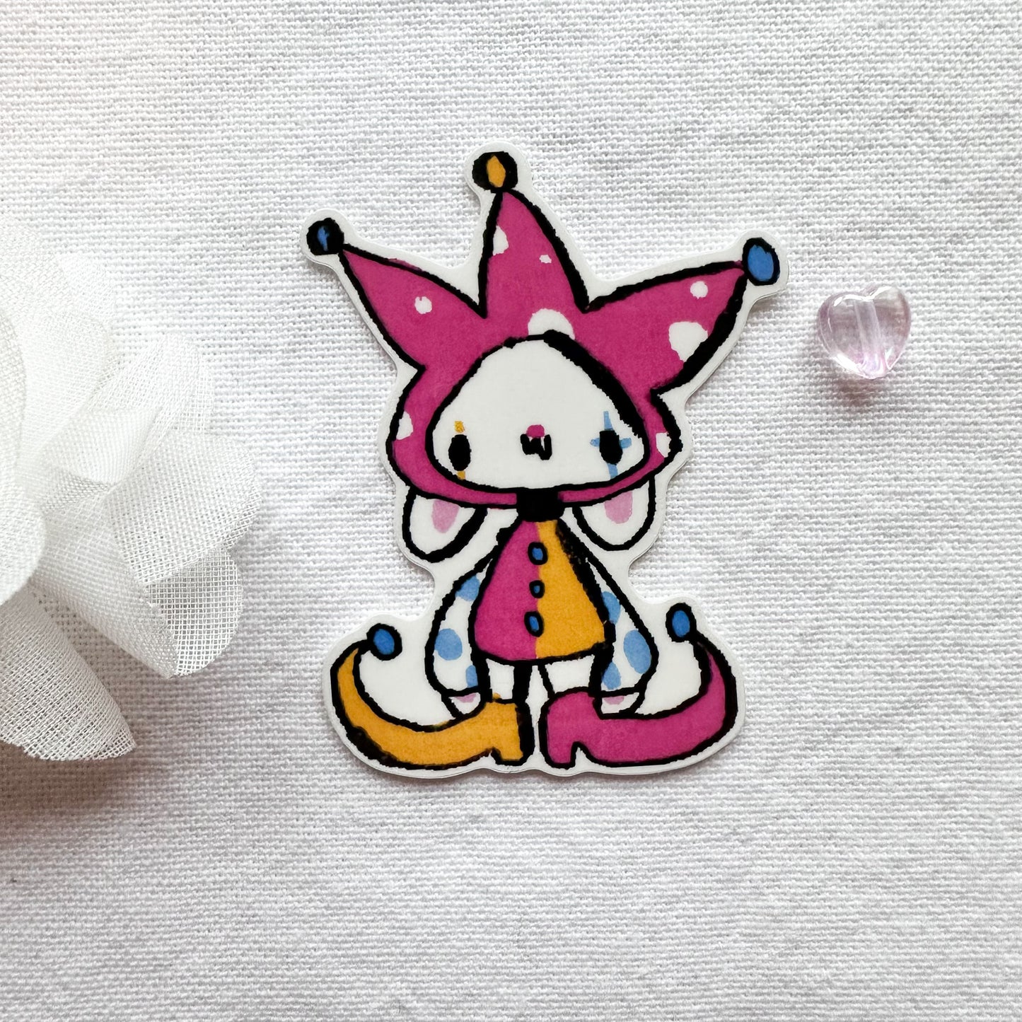 Clown Mako Temporary Tattoo