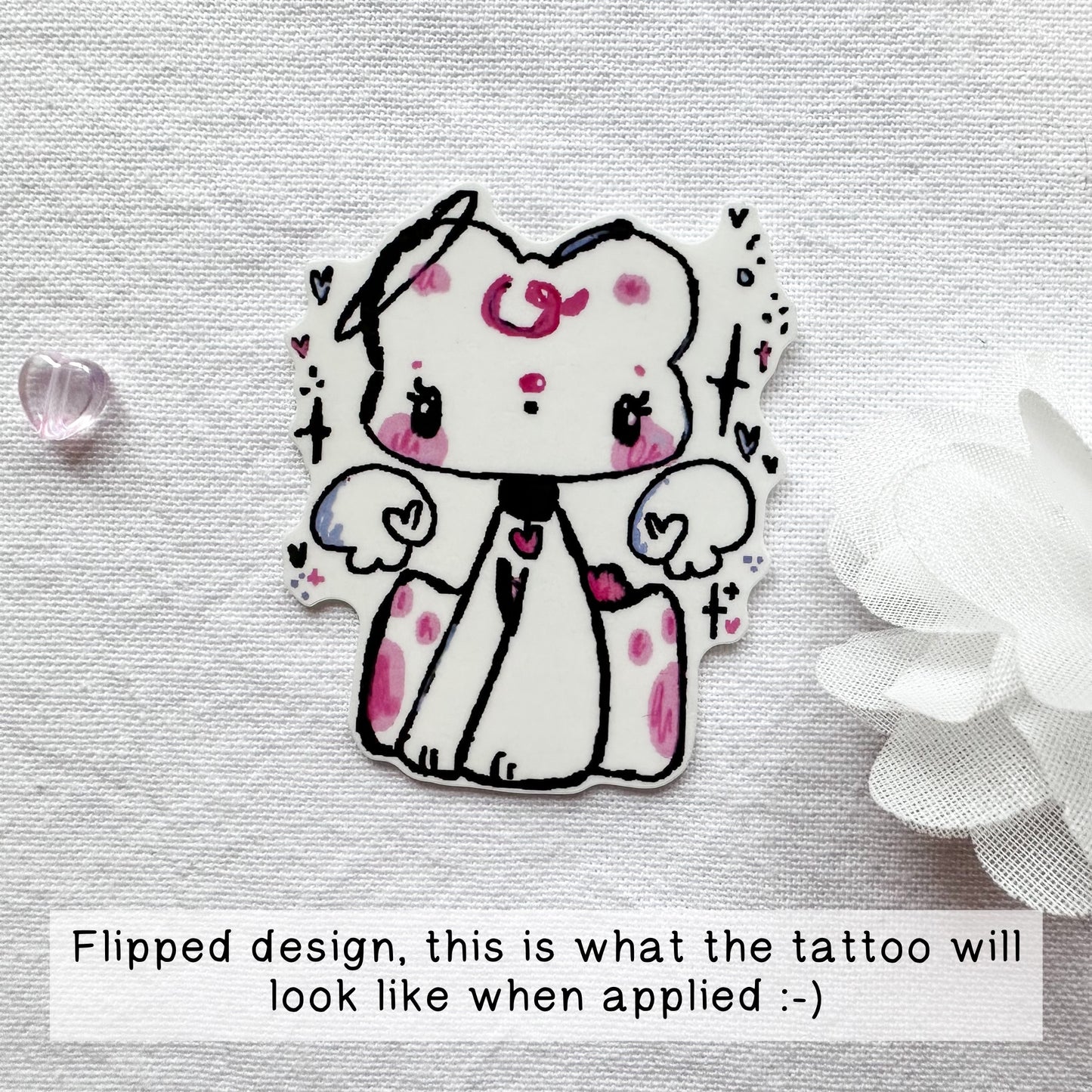 Angel Milo Temporary Tattoo