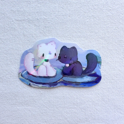 Zora & Kuro (Holo) Stickers