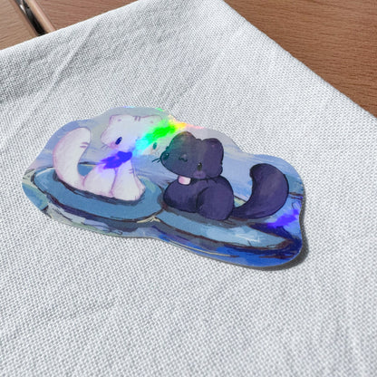 Zora & Kuro (Holo) Stickers