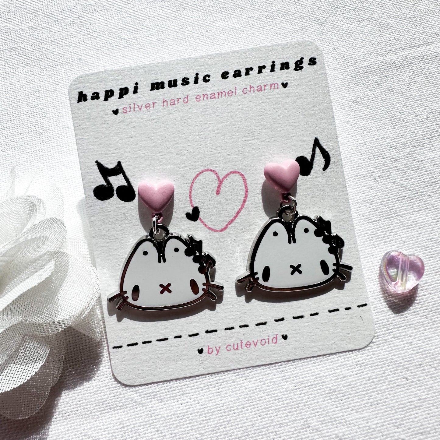 Music Zora Enamel Studs