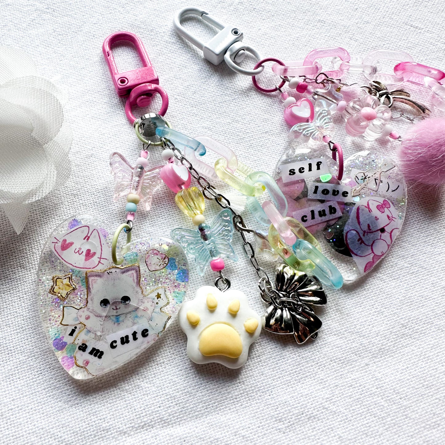 Self Love Resin Charms