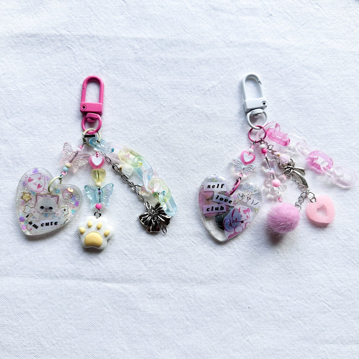 Self Love Resin Charms