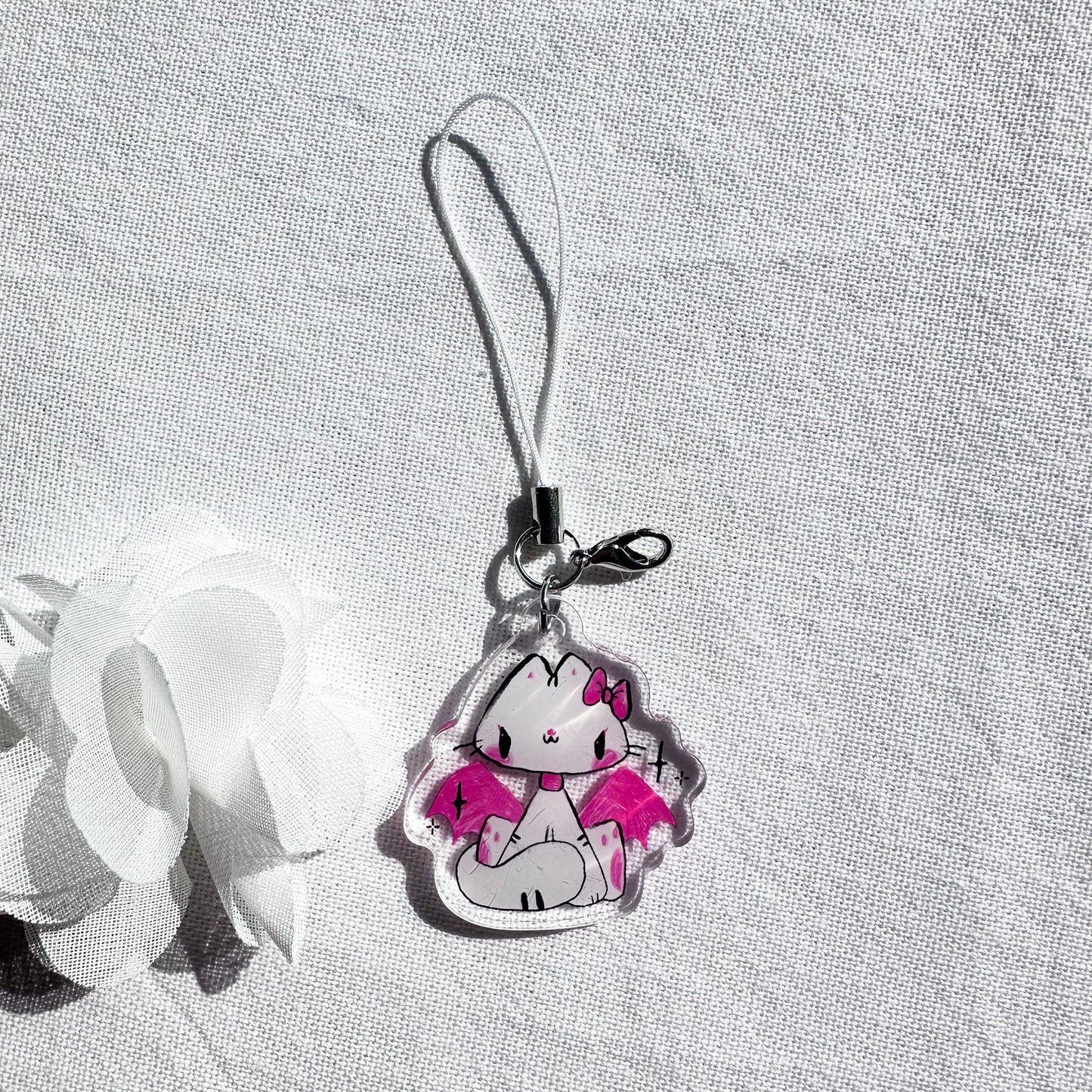 Angel Zora Acrylic Charm