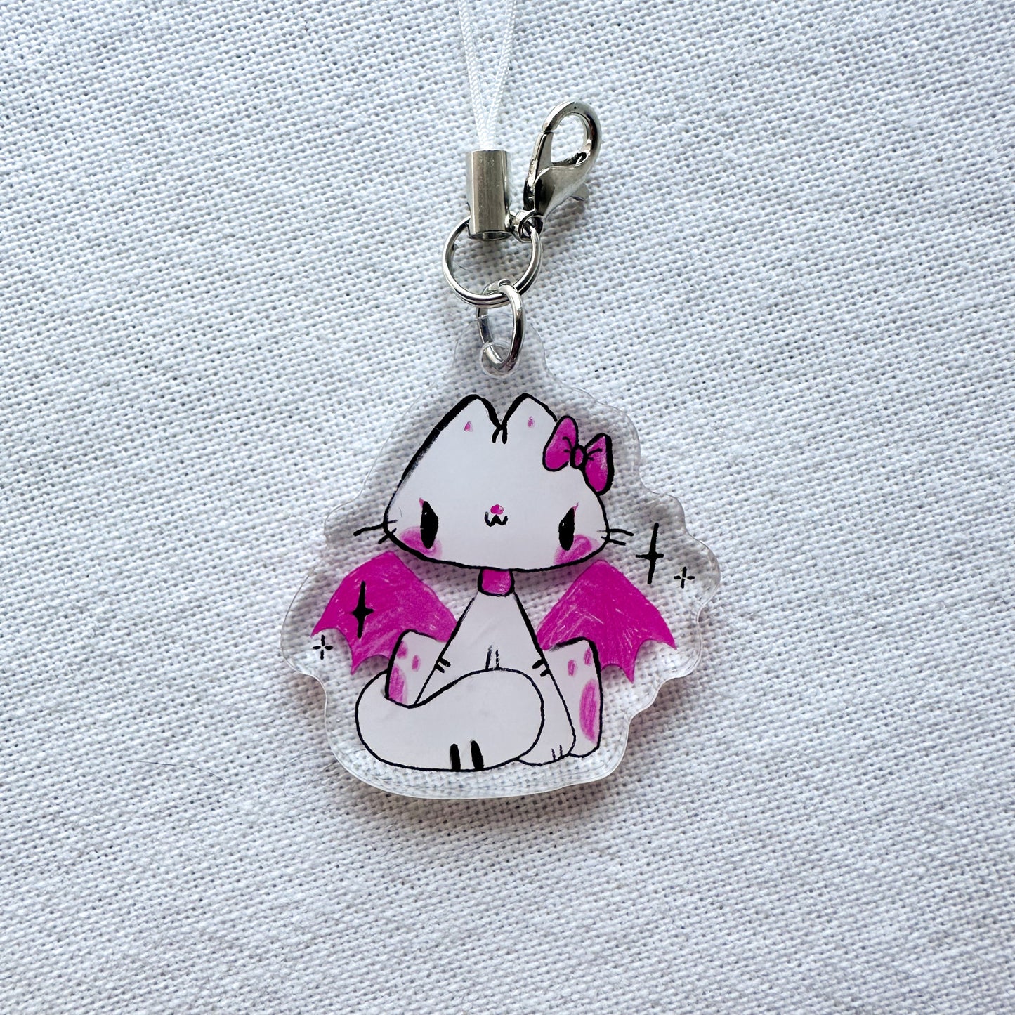 Angel Zora Acrylic Charm
