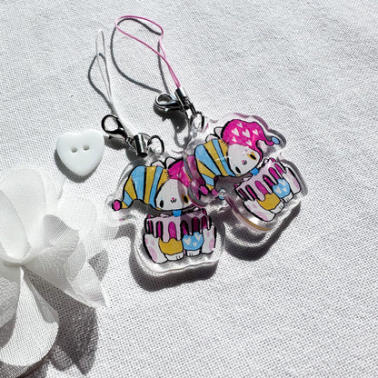 Silly Clown Acrylic Charm