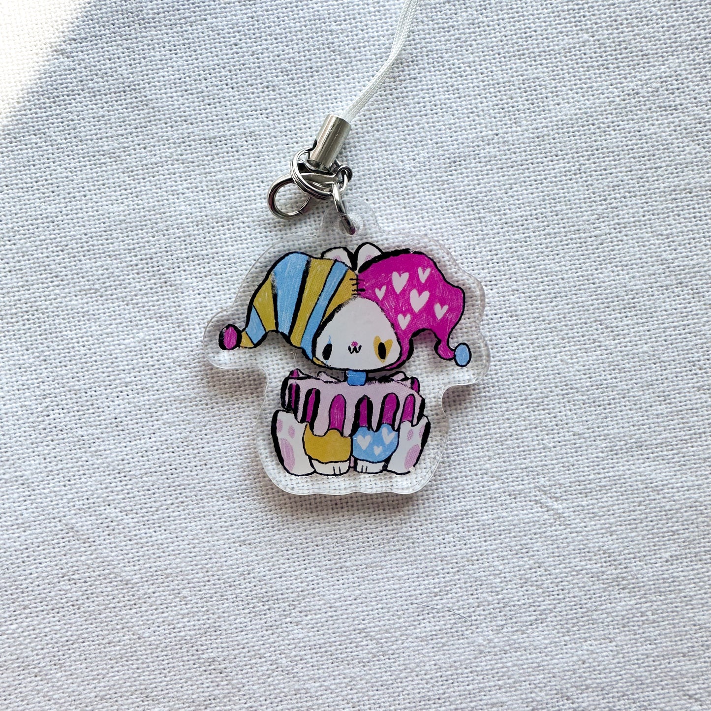 Silly Clown Acrylic Charm