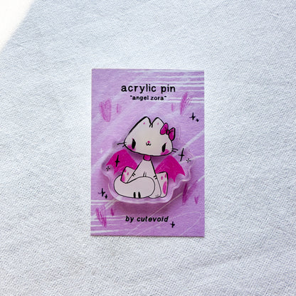 Angel Zora 2.0 Acrylic Pin