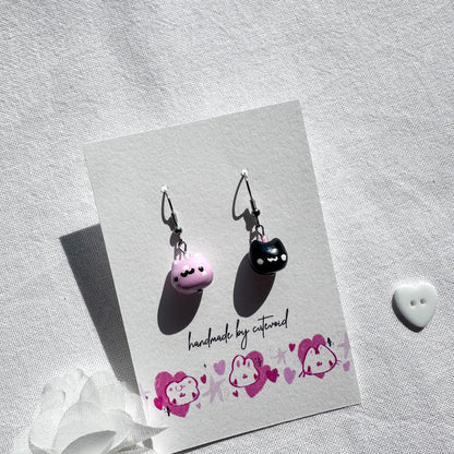 Chonky Mini Cat Clay Earrings