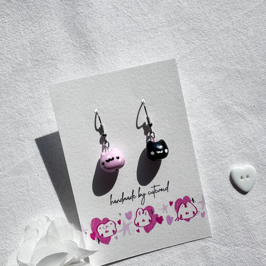 Chonky Mini Cat Clay Earrings