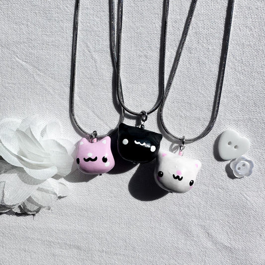 Chonky Cat Clay Necklaces