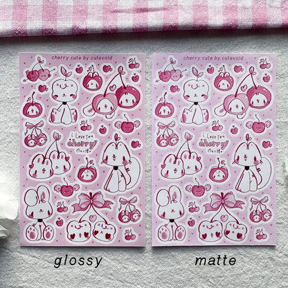 Cherry Cute Stickersheet