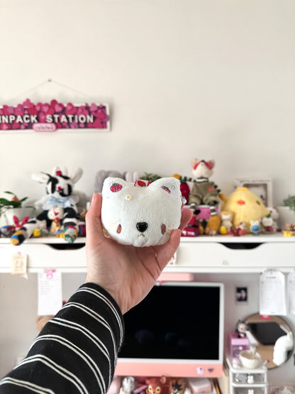 Strawberry Cat Plush Charm