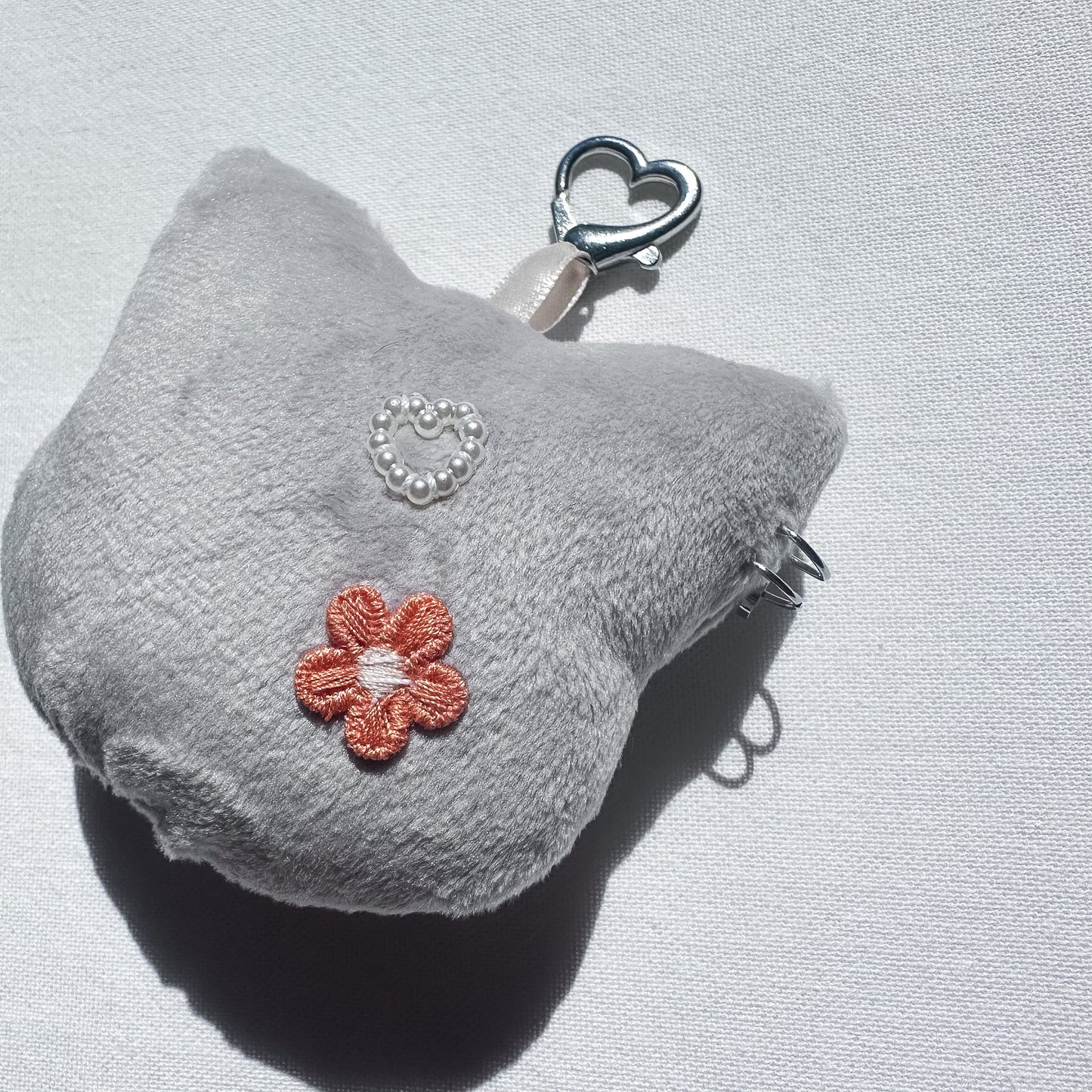 Flower Cat Plush Charm