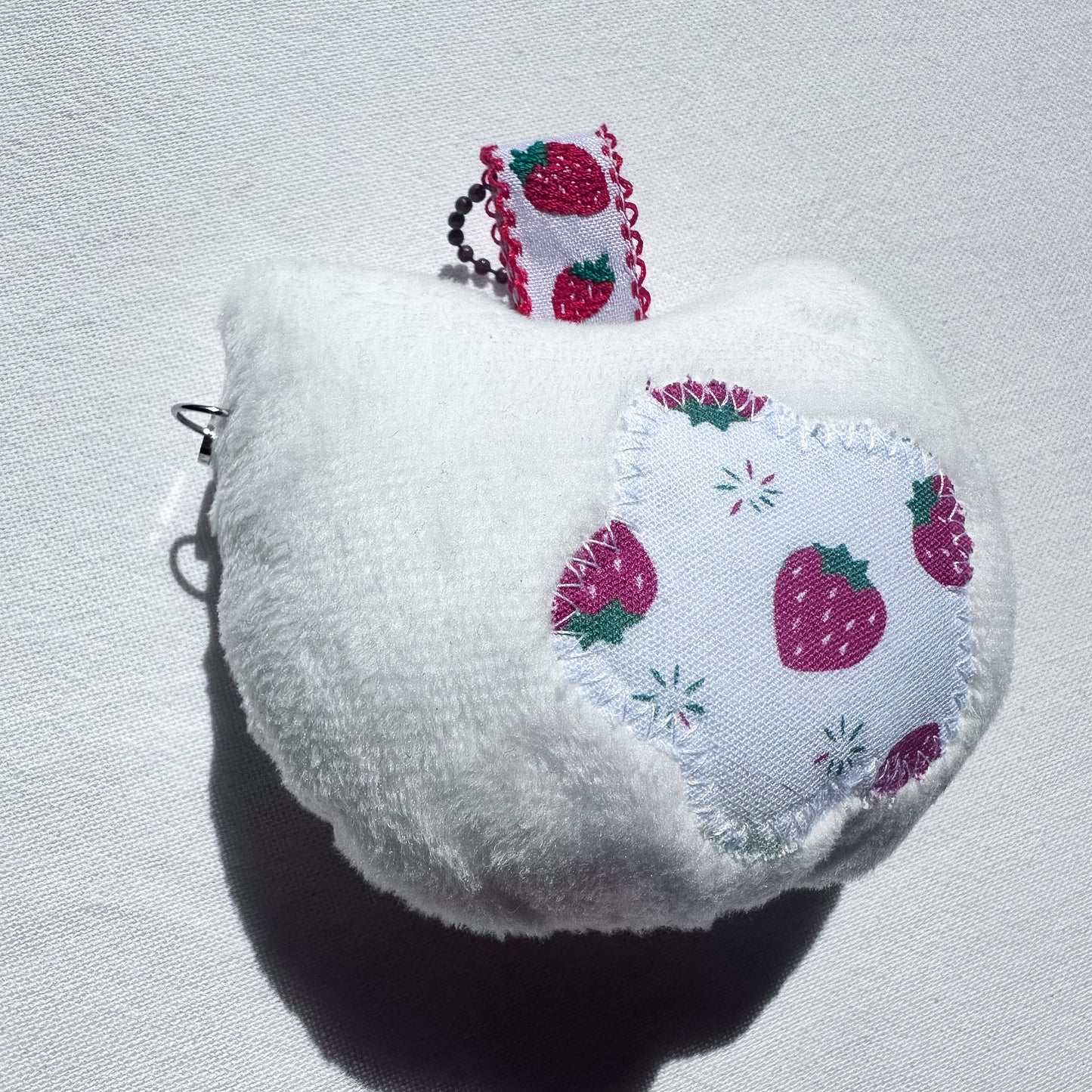 Strawberry Cat Plush Charm