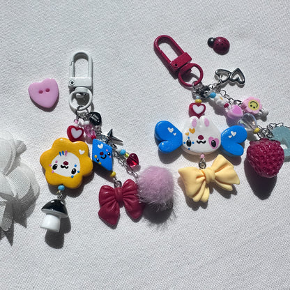 Silly Clown Clay Keychains