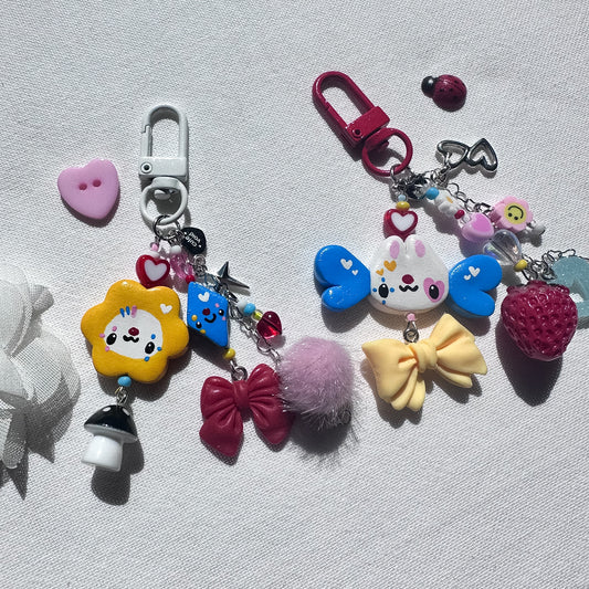 Silly Clown Clay Keychains